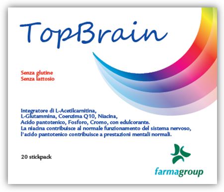 TOPBRAIN 20 STICK 4,5 G - farmachicca