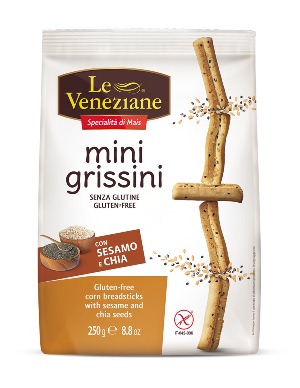 LE VENEZIANE MINI GRISSINI SESAMO E CHIA 250 G - farmachicca
