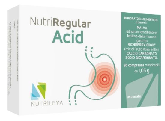 NUTRIREGULAR ACID 20 COMPRESSE MASTICABILI - farmachicca