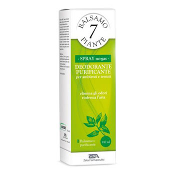 BALSAMO DELLE 7 PIANTE BALSAMICO DEODORANTE PURIFICANTE PER AMBIENTI E TESSUTI POMPA SPRAY + ASTUCCIO 180 ML - farmachicca