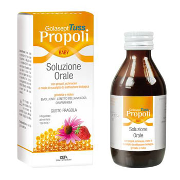 GOLASEPT TUSS PROPOLI BABY SOLUZIONE ORALE 150 ML - farmachicca