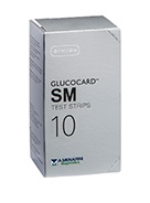 TEST STRIPS PER MISURAZIONE GLICEMIA GLUCOCARD SM 10 PEZZI - farmachicca
