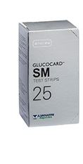 TEST STRIPS PER MISURAZIONE GLICEMIA GLUCOCARD SM 25 PEZZI - farmachicca