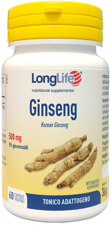 LONGLIFE GINSENG 5% 60 CAPSULE VEGETALI - farmachicca