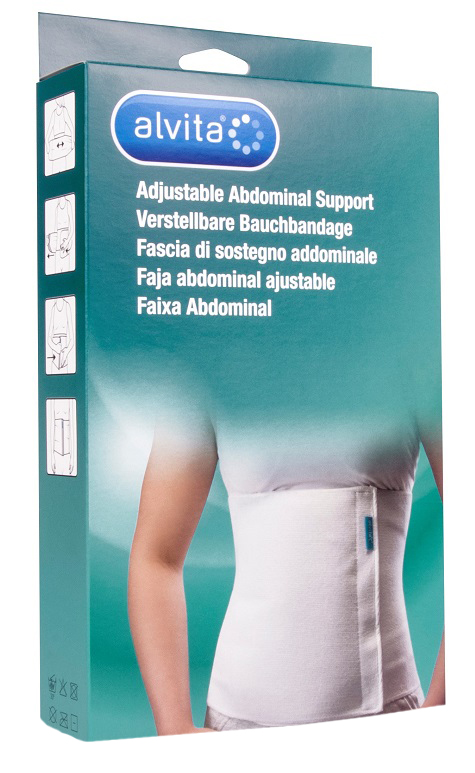ALVITA FASCIA ADDOMINALE MISURA 1 CIRCONFERENZA 75-95 CM - farmachicca