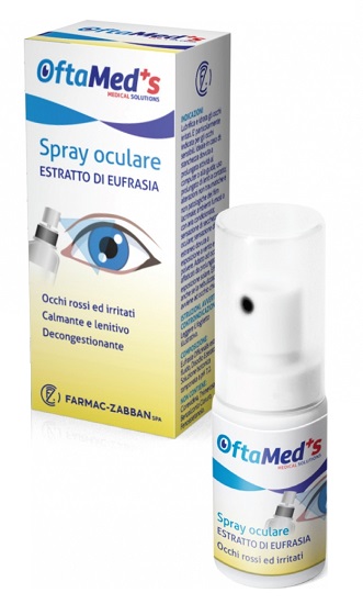 OFTAMED'S SPRAY OCULARE OCCHI ROSSI E IRRITATI ESTRATTO EUFRASIA 10 ML - farmachicca