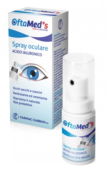 OFTAMED'S SPRAY CULARE OCCHI SECCHI E STANCHI ACIDO IALURONICO 10 ML - farmachicca