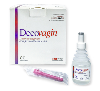 DECOVAGIN 5 FLACONI DA 100 ML + 5 CANNULE MONOUSO - farmachicca