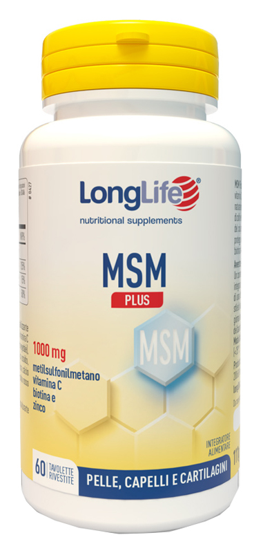 LONGLIFE MSM PLUS 60 TAVOLETTE RIVESTITE DA 1,85 G - farmachicca