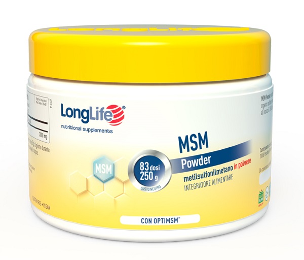 LONGLIFE MSM POWDER 250 G - farmachicca