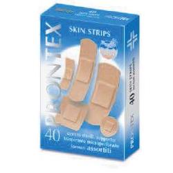 CEROTTO PRONTEX SKIN STRIPS 6 FORMATI ASSORTITI ASTUCCIO 40 PEZZI - farmachicca