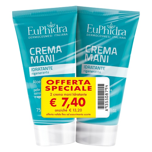 EUPHIDRA ABB CREMA MANI IDRATANTE TERMOFORMATI 2 PEZZI - farmachicca