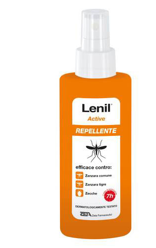 LENIL ACTIVE SPRAY SOLUZIONE ANTIZANZARA IN FLACONE + POMPA SPRAY 100 ML - farmachicca