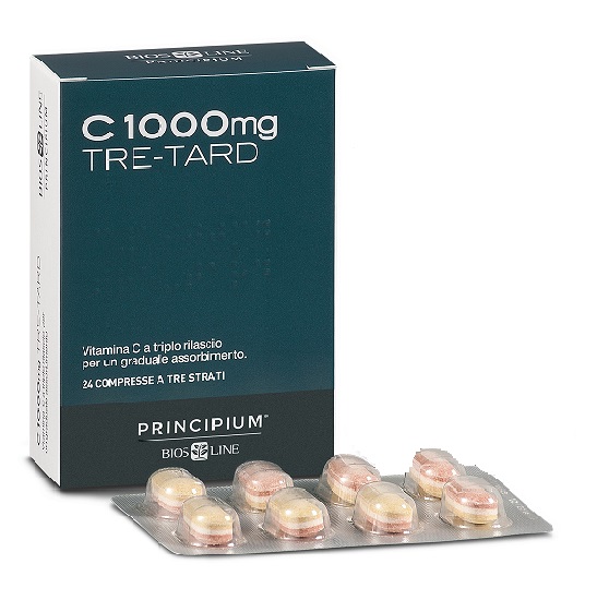 PRINCIPIUM C 1000 MG TRE-TARD 24 COMPRESSE A TRE STRATI - farmachicca