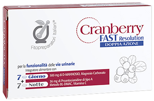 CRANBERRY D-FAST 7 COMPRESSE + 7 COMPRESSE - farmachicca