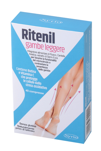 RITENIL GAMBE LEGGERE 40 COMPRESSE - farmachicca