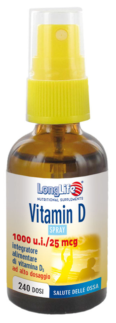 LONGLIFE VITAMIN D3 1000UI SPRAY 30 ML - farmachicca