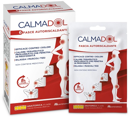CALMADOL FASCIA RISCALDANTE PACK 6 PEZZI - farmachicca