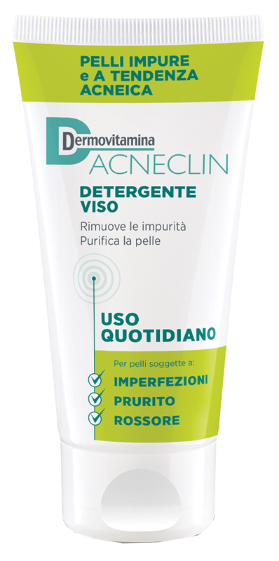 DERMOVITAMINA ACNECLIN DETERGENTE VISO USO QUOTIDIANO 200 ML - farmachicca
