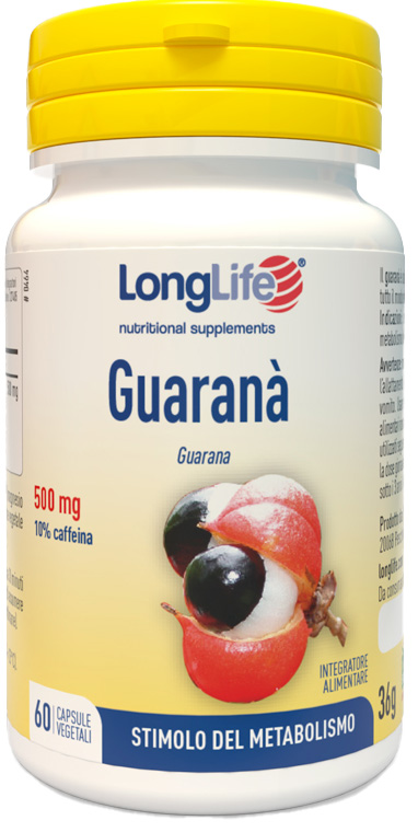 LONGLIFE GUARANA 60 CAPSULE VEGETALI - farmachicca