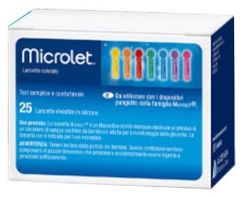 LANCETTE PUNGIDITO PER DISPOSITIVO MICROLET 25 PEZZI - farmachicca