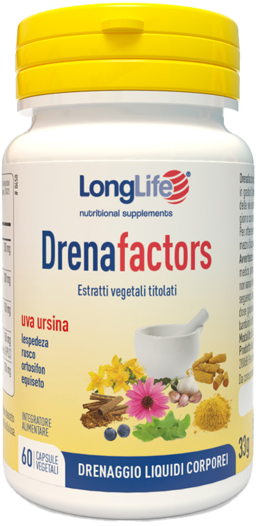 LONGLIFE DRENAFACTORS 60 CAPSULE - farmachicca