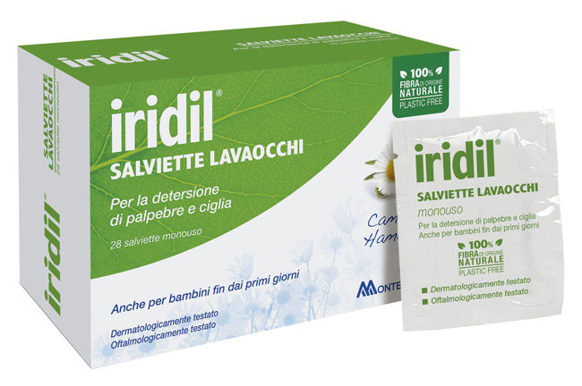 IRIDIL SALVIETTINE LAVAOCCHI 28 PEZZI - farmachicca