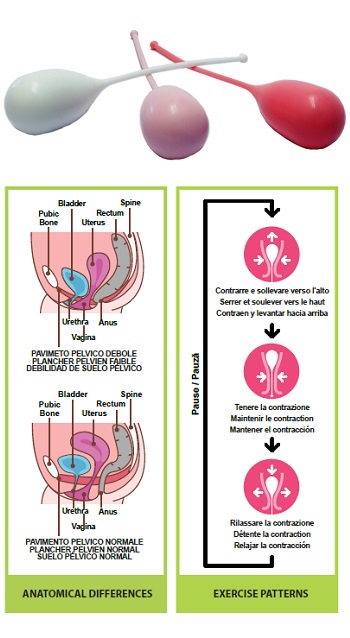 PELVIK KIT 3 CONI VAGINALI - farmachicca