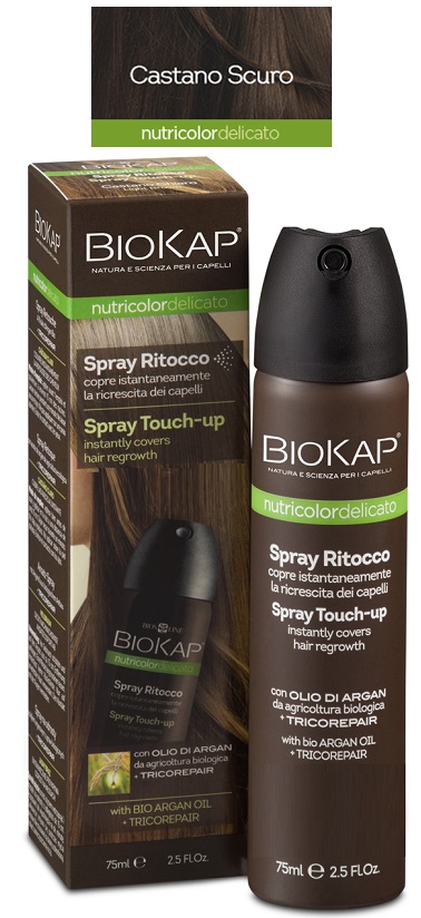 BIOS LINE BIOKAP NUTRIDEL SPRAY RITOCCO CASTANO SCURO 75 ML - farmachicca