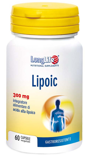 LONGLIFE LIPOIC 300 MG 60 CAPSULE VEGETALI DA 500 MG - farmachicca