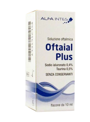 SOLUZIONE OFTALMICA OFTAIAL PLUS ACIDO IALURONICO 0,4% E TAURINA 10ML - farmachicca