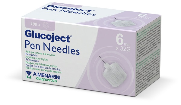 AGO PER PENNA DA INSULINA GLUCOJECT 6 MM GAUGE 32 100 PEZZI - farmachicca
