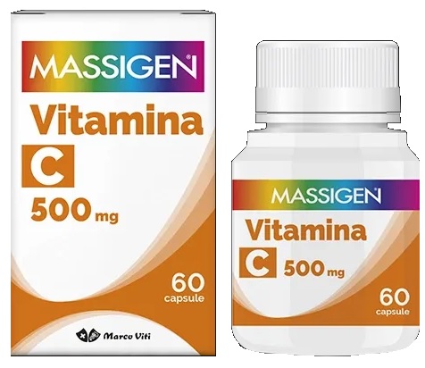 MASSIGEN C VITI 500MG DI VITAMINA C 60 CAPSULE - farmachicca