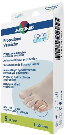 MASTER-AID FOOT CARE VESCICHE PROTEZIONE PER DITA 60X20 MM 5 PEZZI - farmachicca
