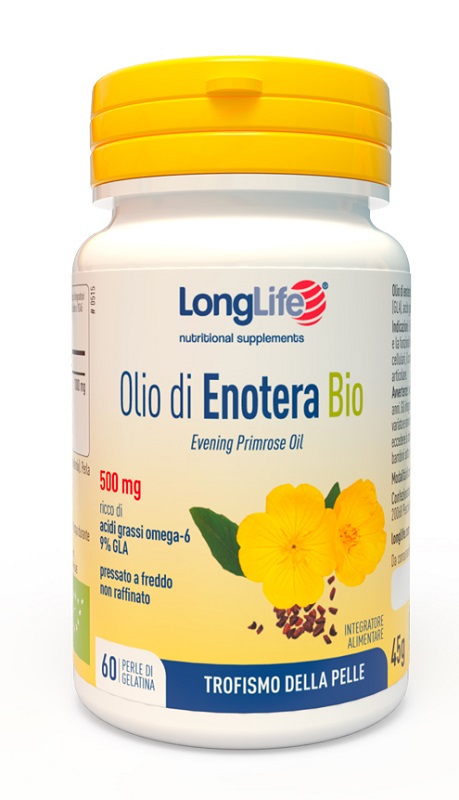 LONGLIFE OLIO ENOTERA BIO 500 MG 60 PERLE IN GELATINA - farmachicca