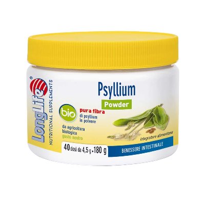 LONGLIFE PSYLLIUM POWDER BIO 180 G - farmachicca