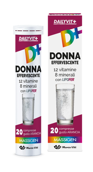 DAILYVIT+ MULTIVITAMINICO E MULTIMINERALE DONNA EFFERVESCENTE 20 COMPRESSE - farmachicca