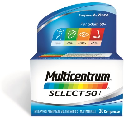 MULTICENTRUM SELECT 50+ 30 COMPRESSE - farmachicca