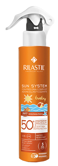 RILASTIL SUN SYSTEM BABY PPT SPF 50+ EMULSIONE SPRAY 200 ML - farmachicca