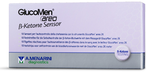 STRISCE MISURAZIONE CHETONEMIA GLUCOMEN AREO B-KETONE SENSOR 10 PEZZI - farmachicca