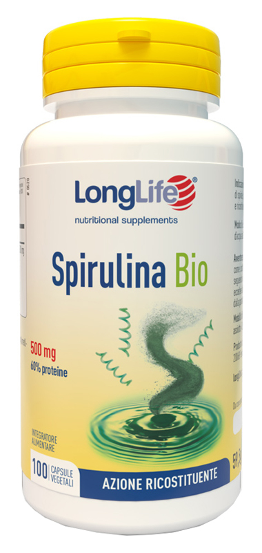 LONGLIFE SPIRULINA BIO 500 MG 100 CAPSULE VEGETALI - farmachicca
