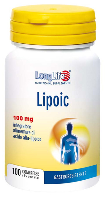 LONGLIFE LIPOIC 100 MG 100 CAPSULE - farmachicca