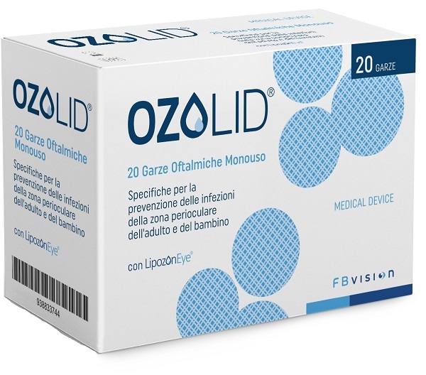 GARZA OZOLID OFTALMICA TNT CON OLIO OZONIZZATO IN FOSFOLIPIDI LIPOZONEYE 20 PEZZI - farmachicca
