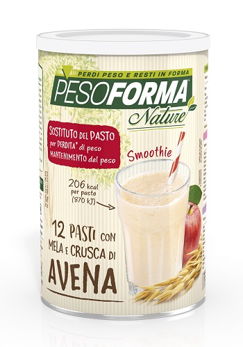 PESOFORMA NATURE SMOOTHIE MELA E CRUSCA AVENA 12 PASTI 420 G - farmachicca