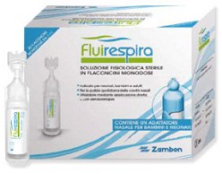 FLUIRESPIRA SOLUZIONE FISIOLOGICA STERILE 30 FLACONCINI MONODOSE DA 5ML - farmachicca