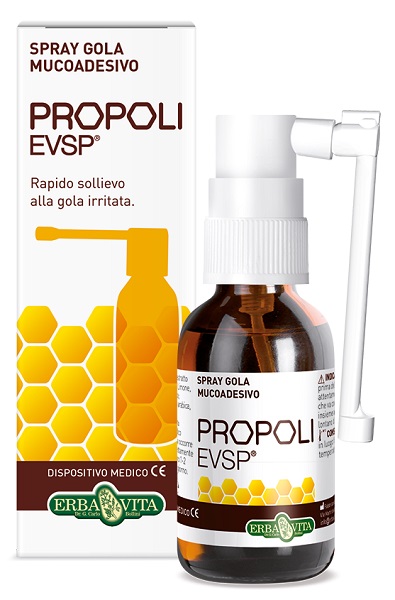PROPOLI EVSP SPRAY GOLA MUCOADESIVO SENZA ALCOL 20ML - farmachicca