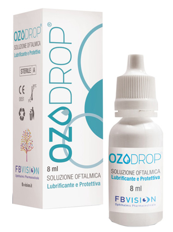 OZODROP LIPOZONEYE SOLUZIONE OFTALMICA BASE DI OLIO OZONIZZATO IN FOSFOLIPIDI 8 ML - farmachicca