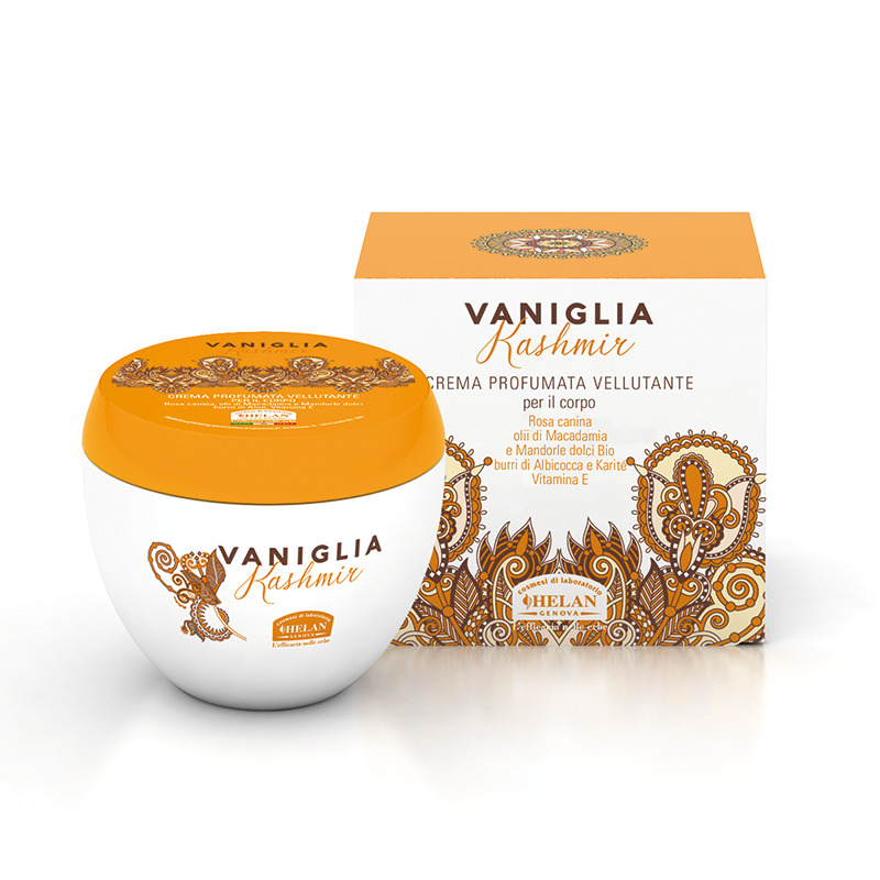 VANIGLIA KASHMIR CREMA PROFUMATA VELLUTANTE PER IL CORPO 200 ML - farmachicca