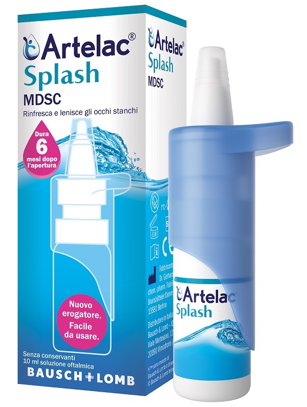 ARTELAC SPLASH MULTIDOSE GOCCE OCULARI FLACONE 10 ML - farmachicca