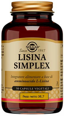 LISINA SIMPLEX 50 CAPSULE VEGETALI - farmachicca